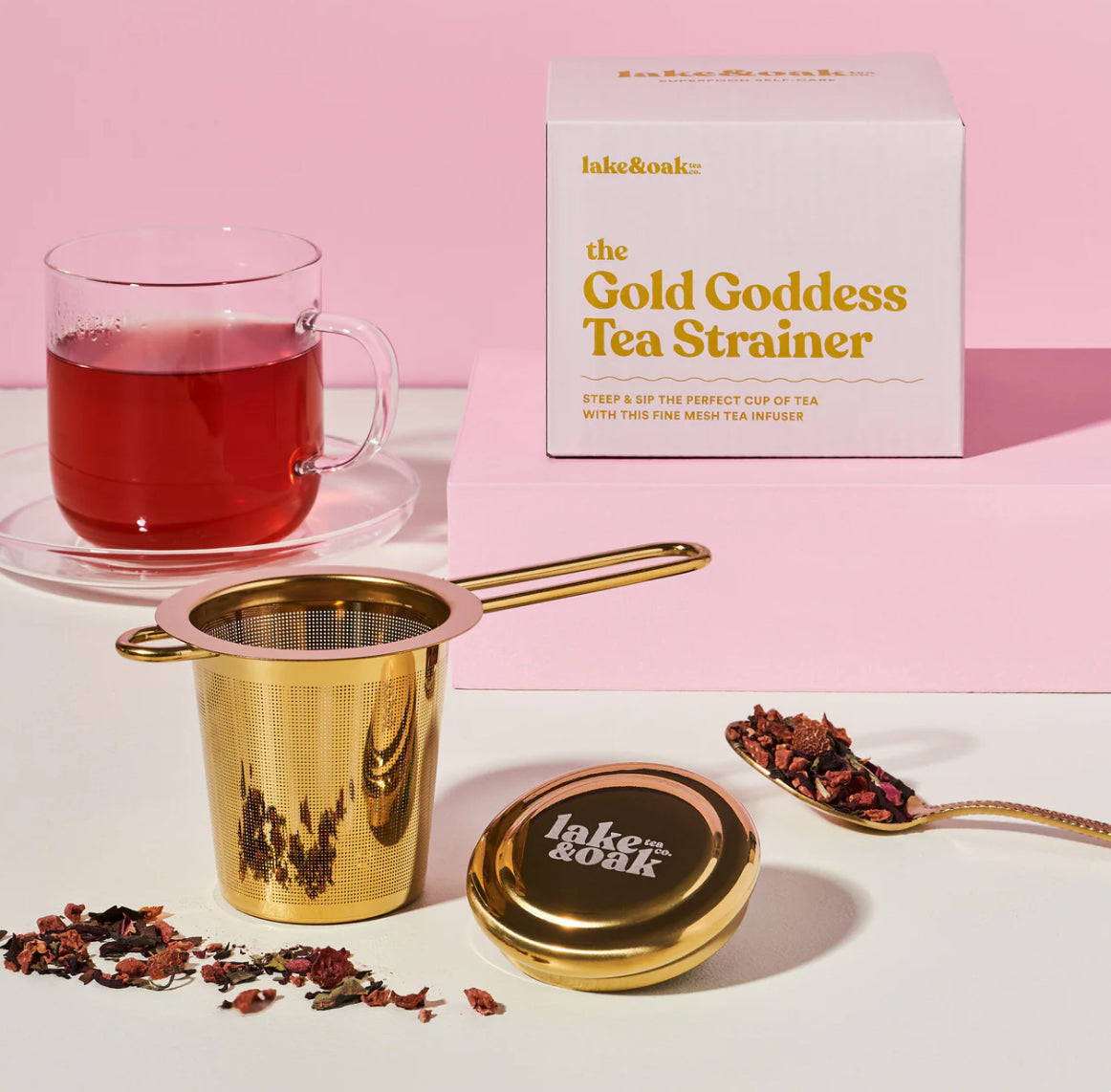 Gold Tea Strainer