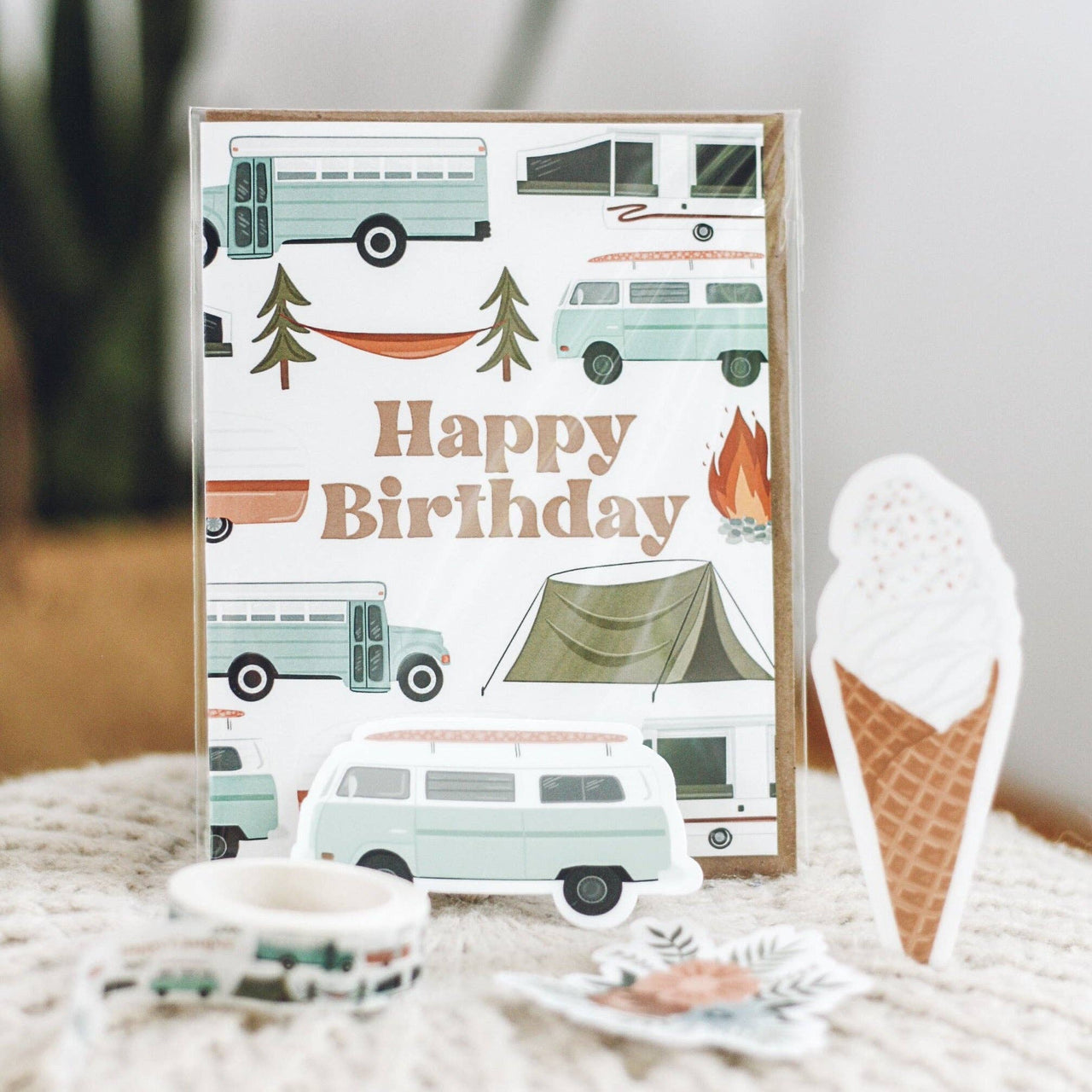 Happy Birthday Camper Card