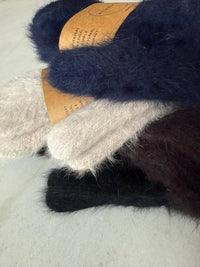 Thumbnail for Fluffy Angora Mittens -  Baby blue