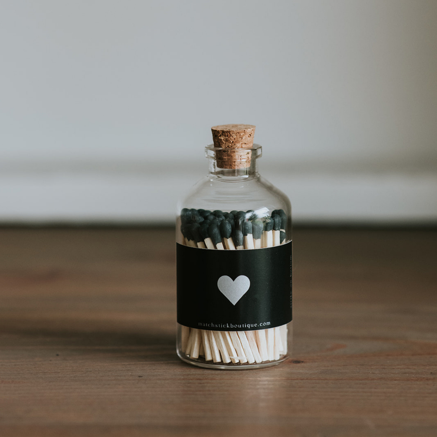 Black Heart Apothecary Jar