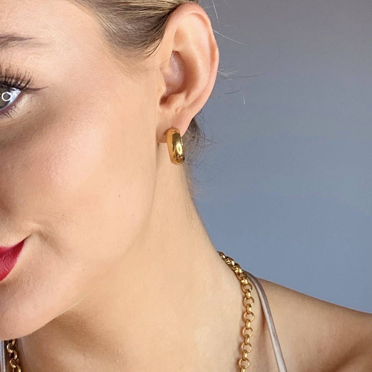 Paris Chunky Hoops 2.0  |  Gold