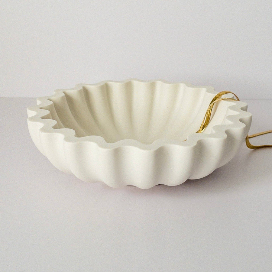 Ridged Bowl Catchall Jewelry Trinket Dish - Cocoa