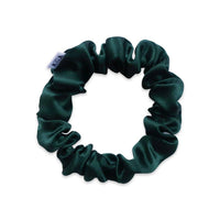 Thumbnail for 100% Silk Scrunchie  |  Emerald  |  Mini