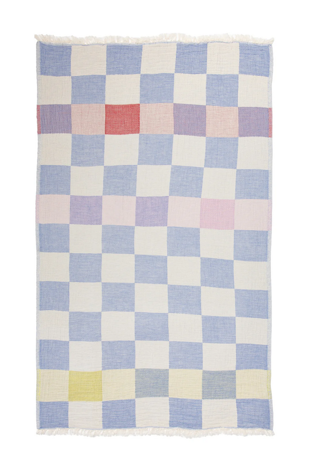 Beckon Muslin Turkish Towel  |  Blue Mix