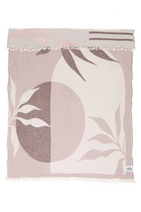 Thumbnail for Terra Muslin Throw  |  Wine + Rose Smoke