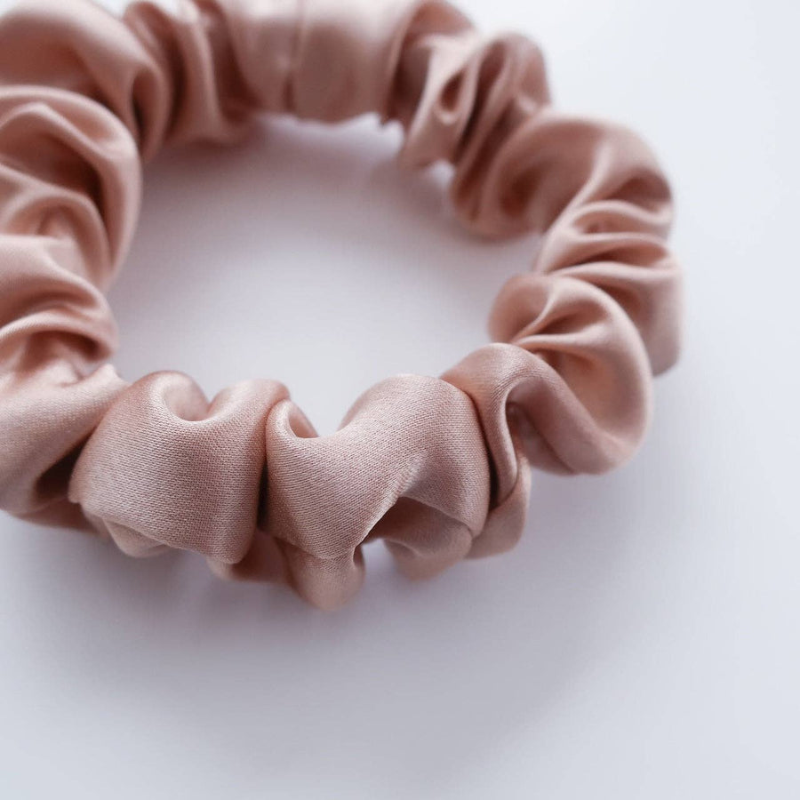 100% Silk Ginger Scrunchie MINI