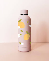 Thumbnail for MÖMY - 17oz insulated bottle - pale pink: Lemons