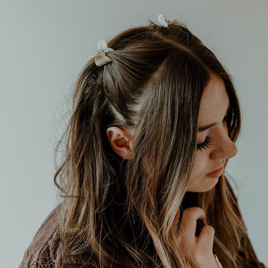 Butterfly Claw Clips  |  White Oak