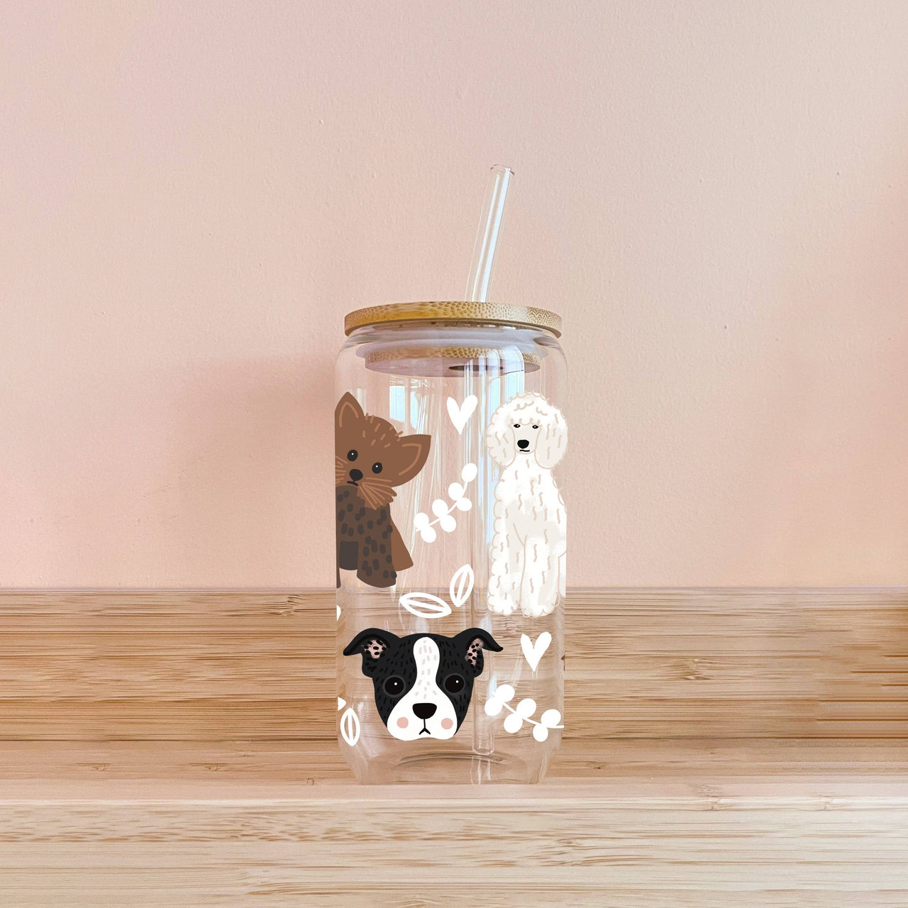 Boho Tumbler  |  Woof!  |  Glass
