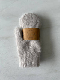 Thumbnail for Fluffy Angora Mittens -  Baby blue