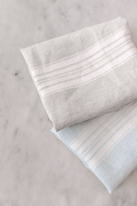 Thumbnail for Maison Linen Striped Tea Towel - Spruce