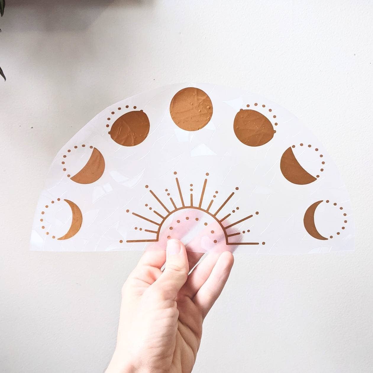 Moon Phase Suncatcher Sticker