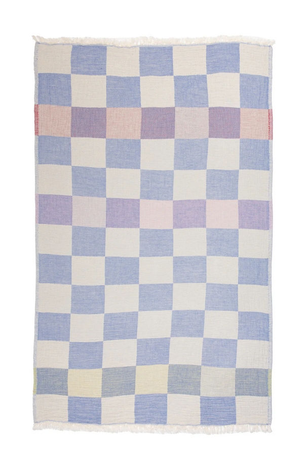 Beckon Muslin Turkish Towel  |  Blue Mix