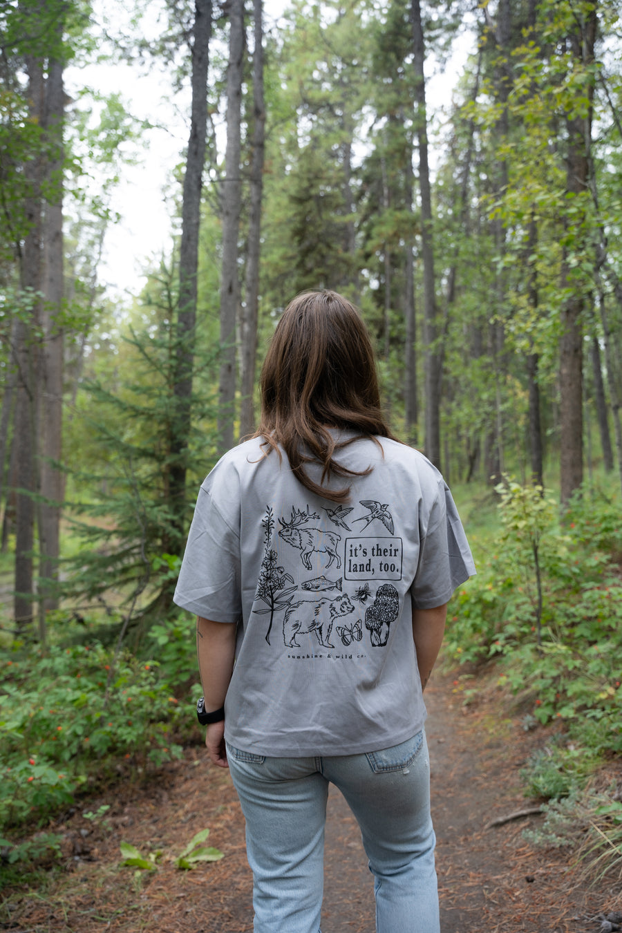 Men's Stonewash Tee  |  Orchid |  It's their land, too