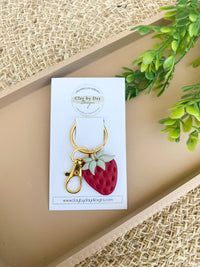 Thumbnail for Polymer Clay Keychain  |  Strawberry
