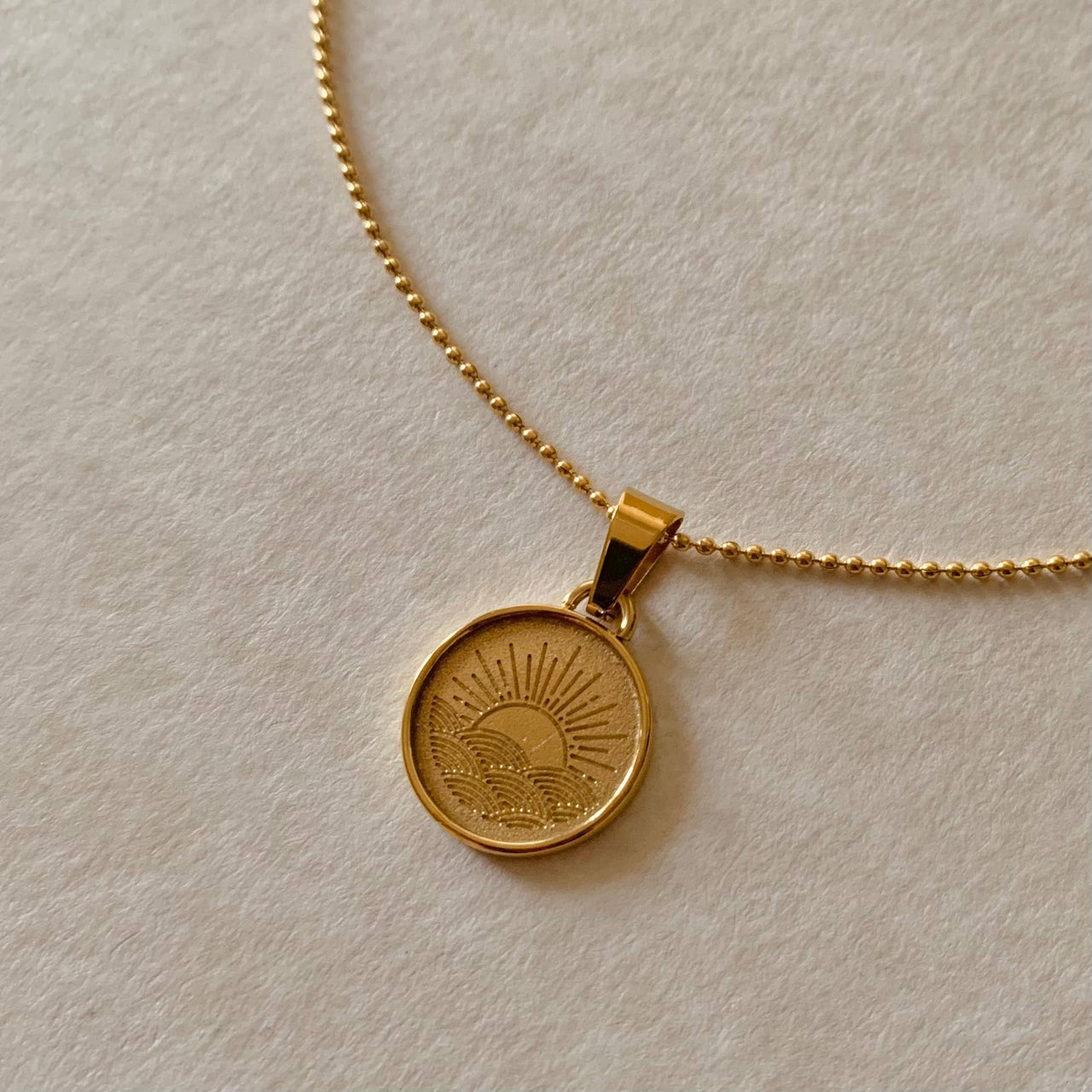 Soleil aka Sun Necklace- Gold