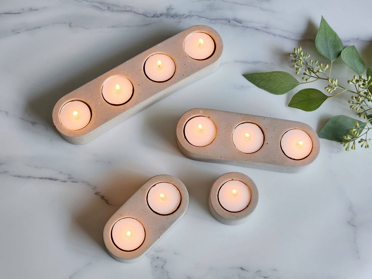 Double Tea Light Candle Holder