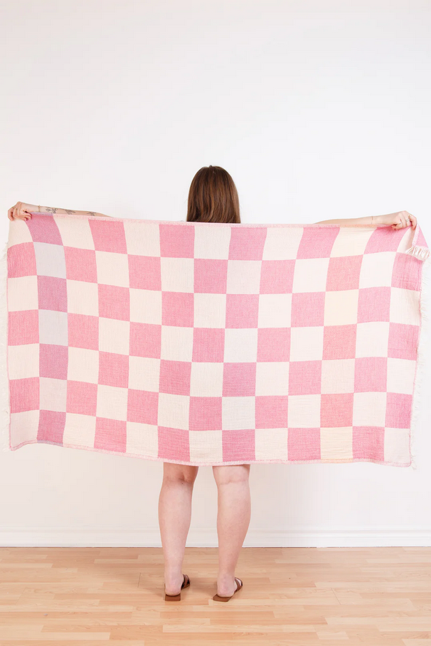Beckon Muslin Turkish Towel  |  Pink Mix