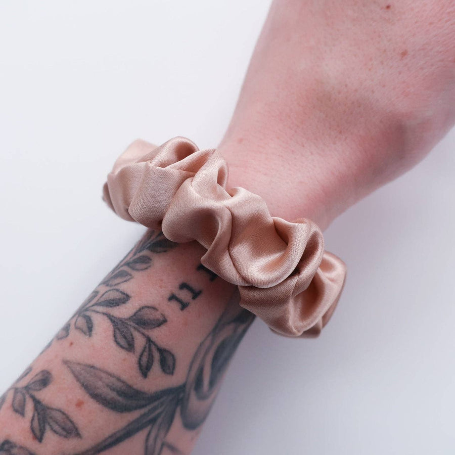 100% Silk Ginger Scrunchie MINI