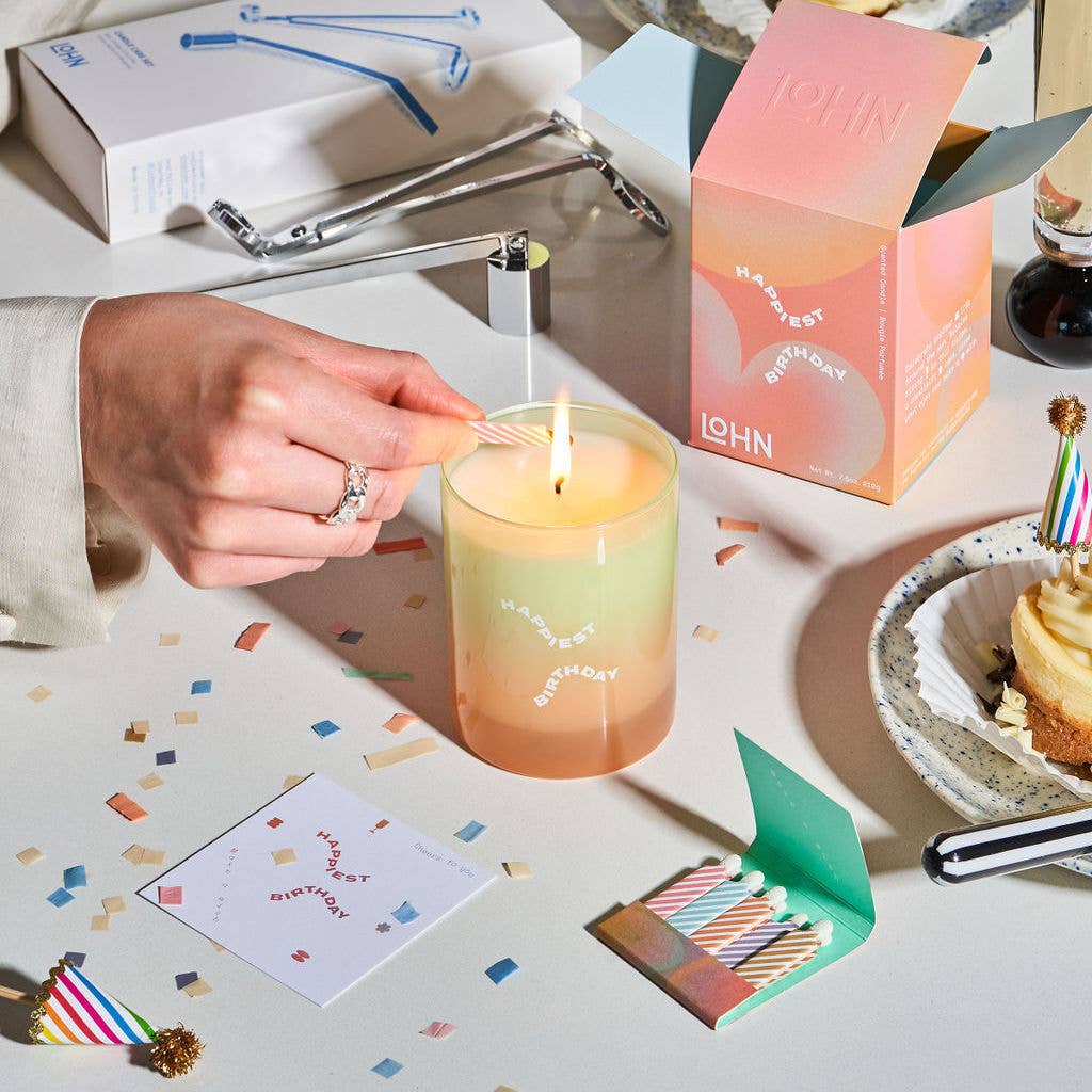 Candle  |  Happiest Birthday  |  Champagne & Orange Zest
