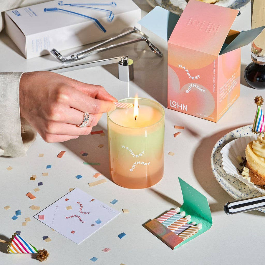 Candle  |  Happiest Birthday  |  Champagne & Orange Zest