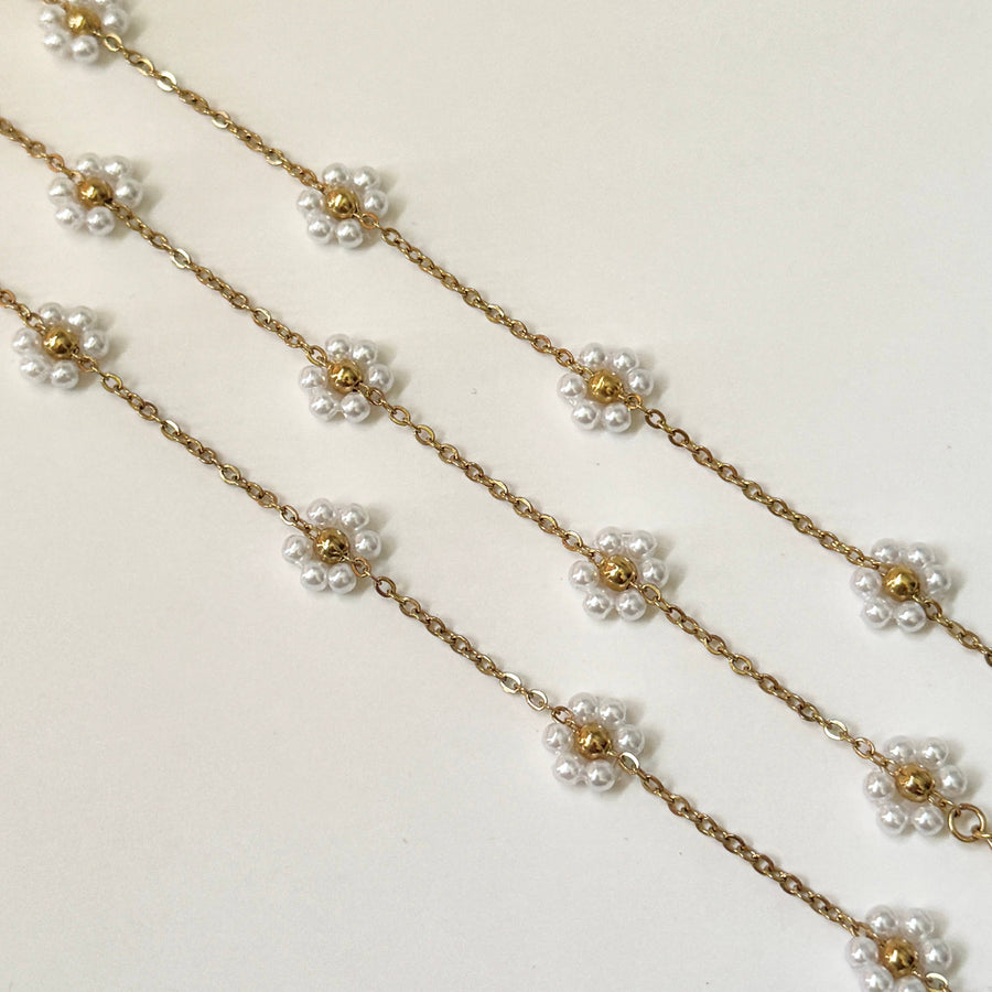 Pearl Flower Necklace