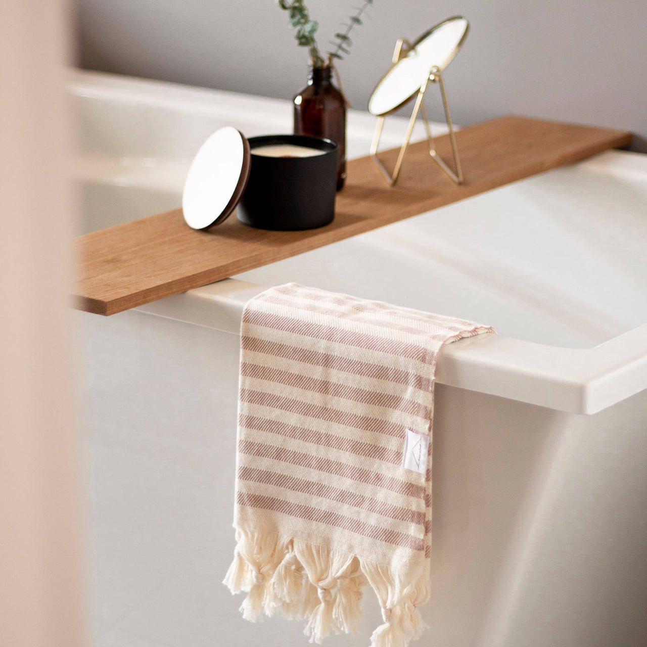 Hand Towel: Willow Stripe