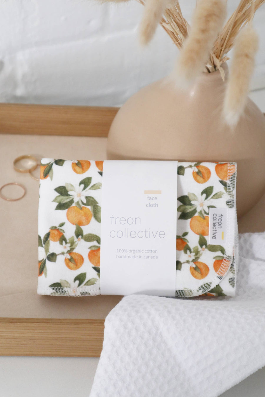 Organic Cotton Face Cloth  |  Clementine