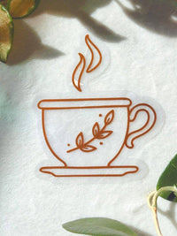 Thumbnail for Tea Cup Suncatcher Sticker