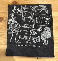 Thumbnail for Men's Stonewash Tee  |  Black  |  It's their land, too
