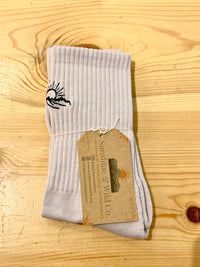 Thumbnail for Embroidered Skater Socks  |  Lavender