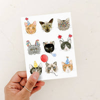 Thumbnail for Birthday Cats Greeting Card
