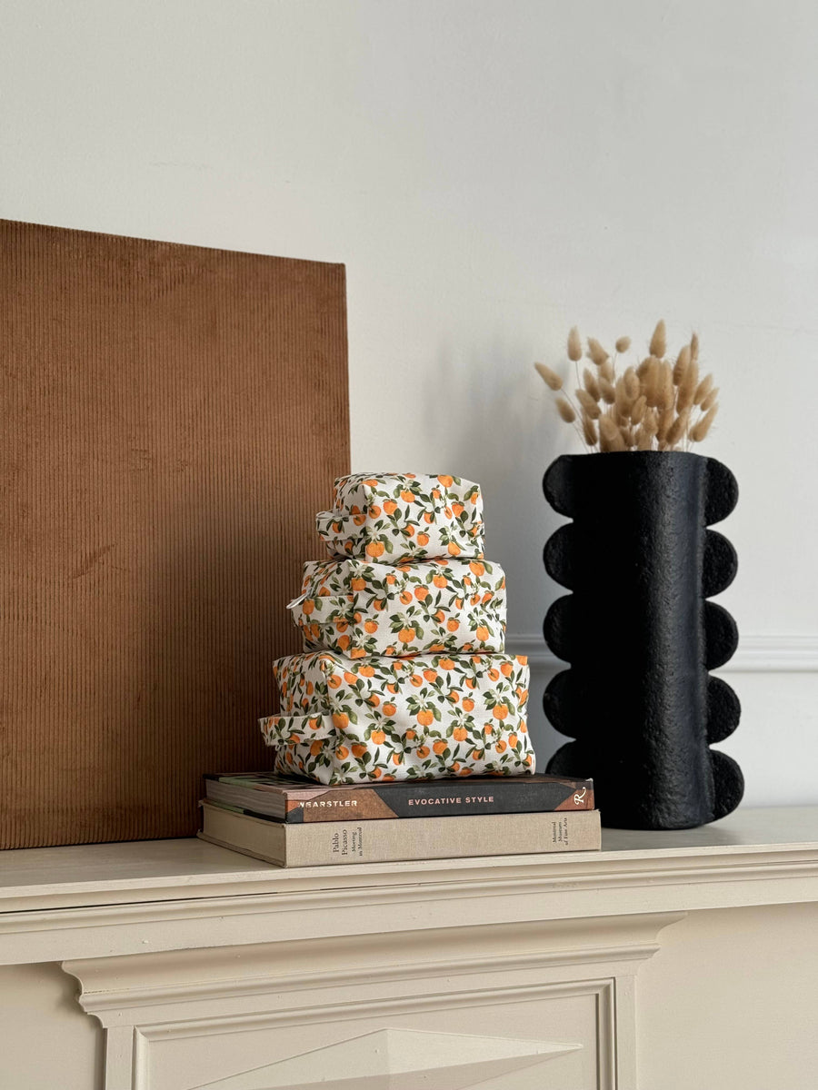 Makeup Bag  |  Clementine  |  Medium