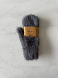 Thumbnail for Fluffy Angora Mittens -  Baby blue