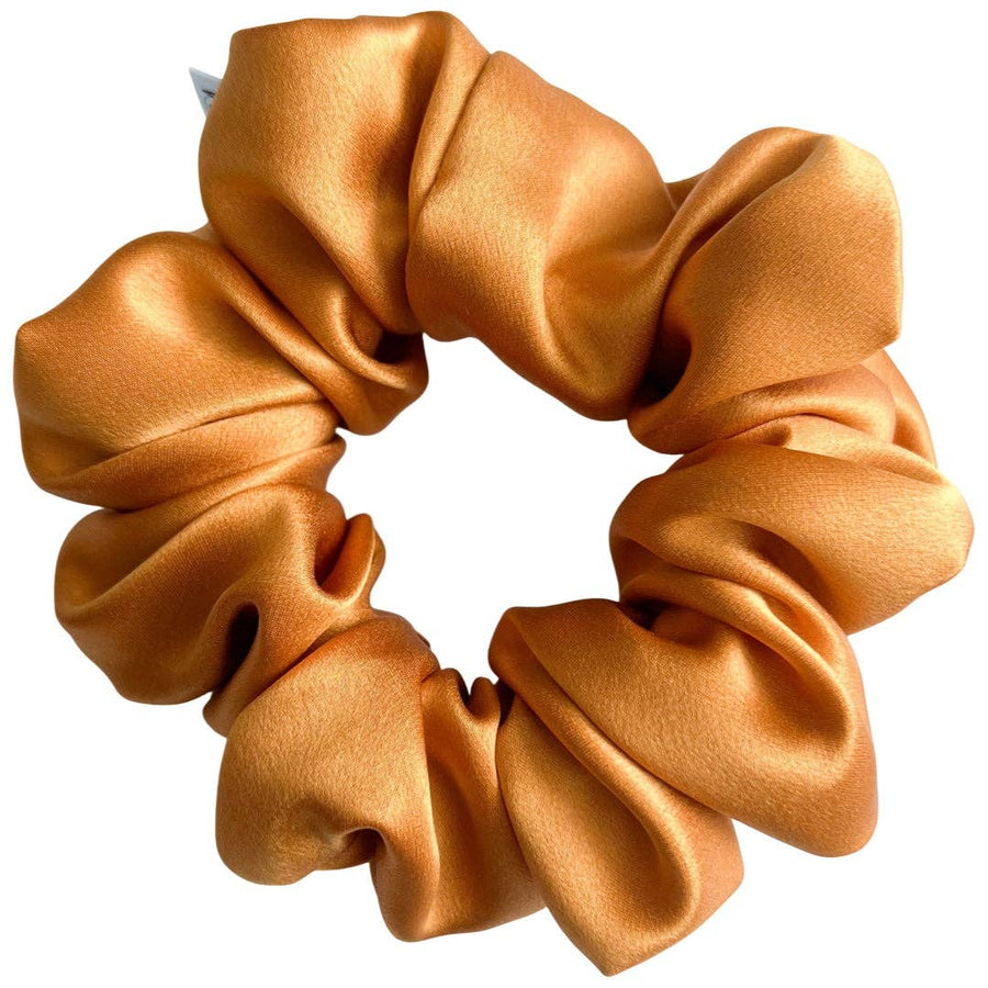 100% Silk Scrunchie  |  Mustard  |  Regular