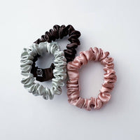 Thumbnail for Micro Scrunchie Trio  |  Rose