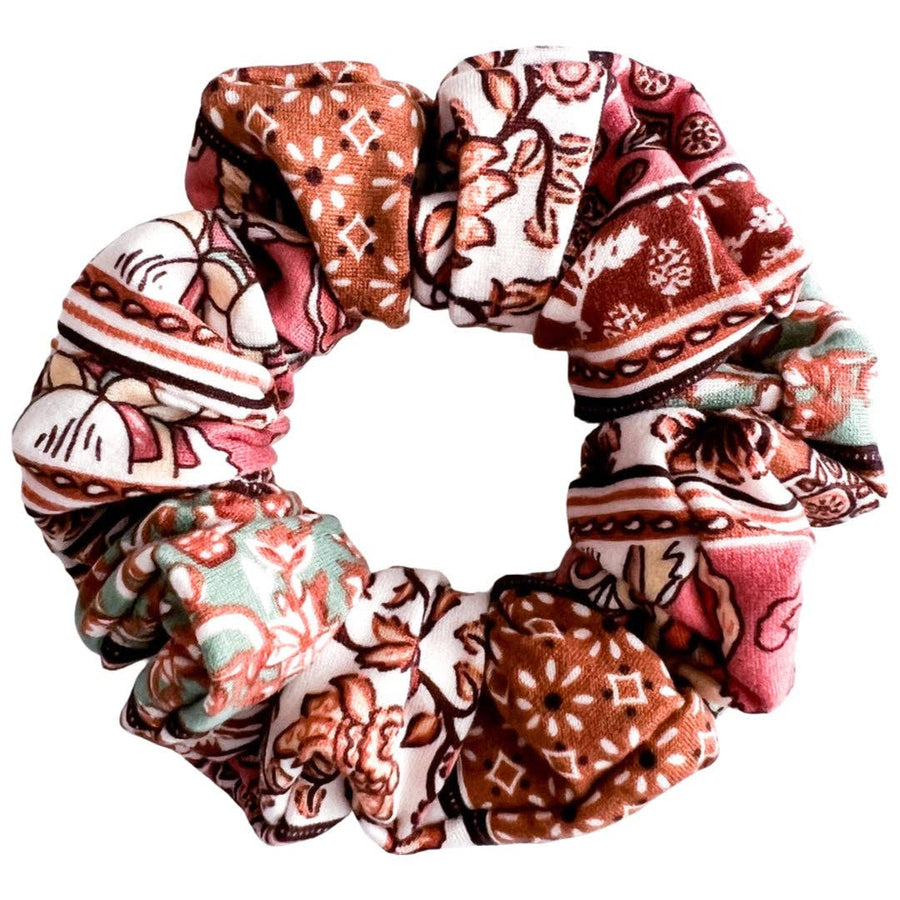 Brown Boho Scrunchie
