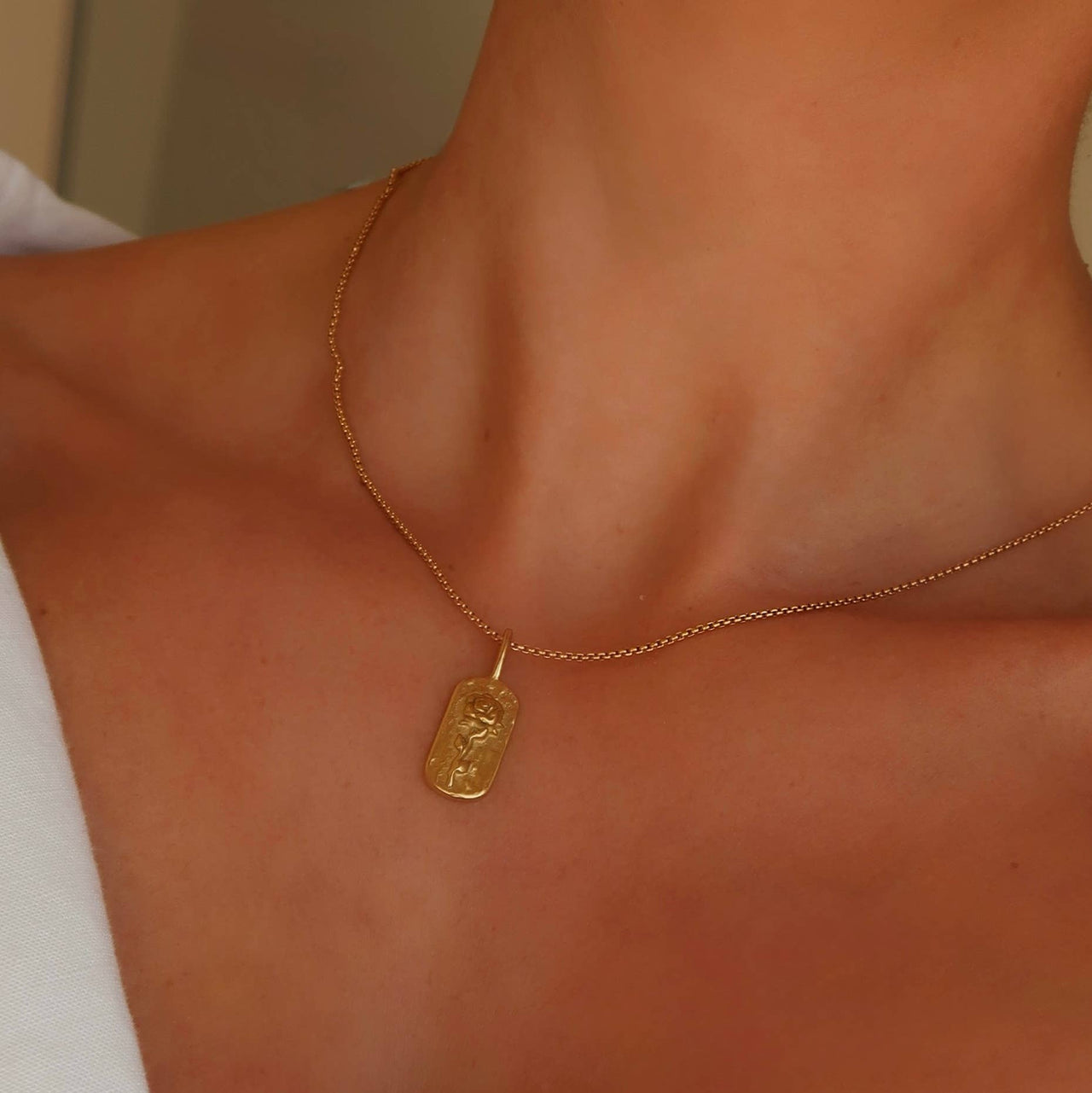 Rose Necklace- Gold
