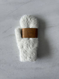 Thumbnail for Fluffy Angora Mittens -  Baby blue
