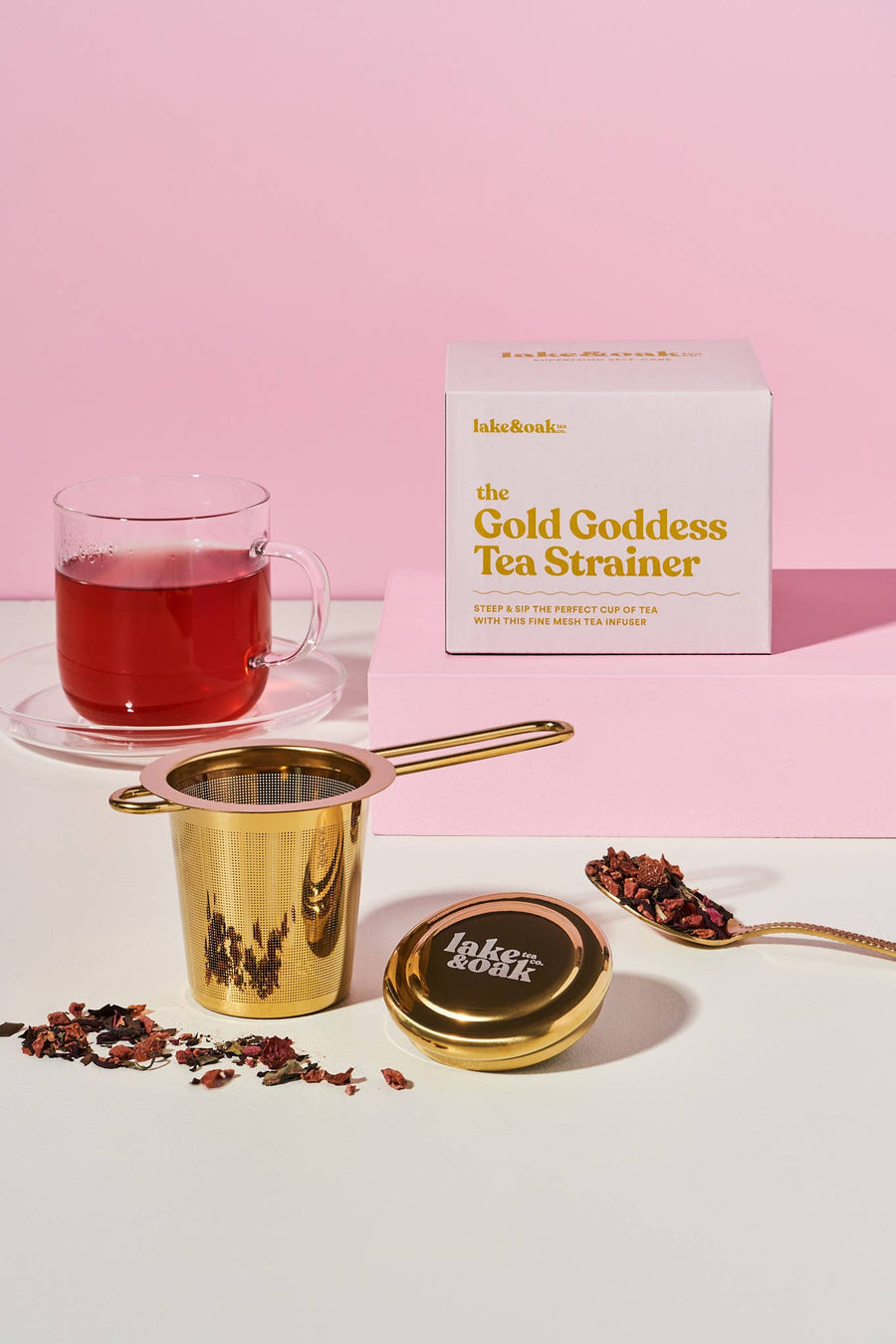 Gold Goddess Tea Strainer