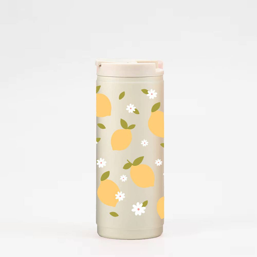 16oz insulated tumbler - cream: Lemons