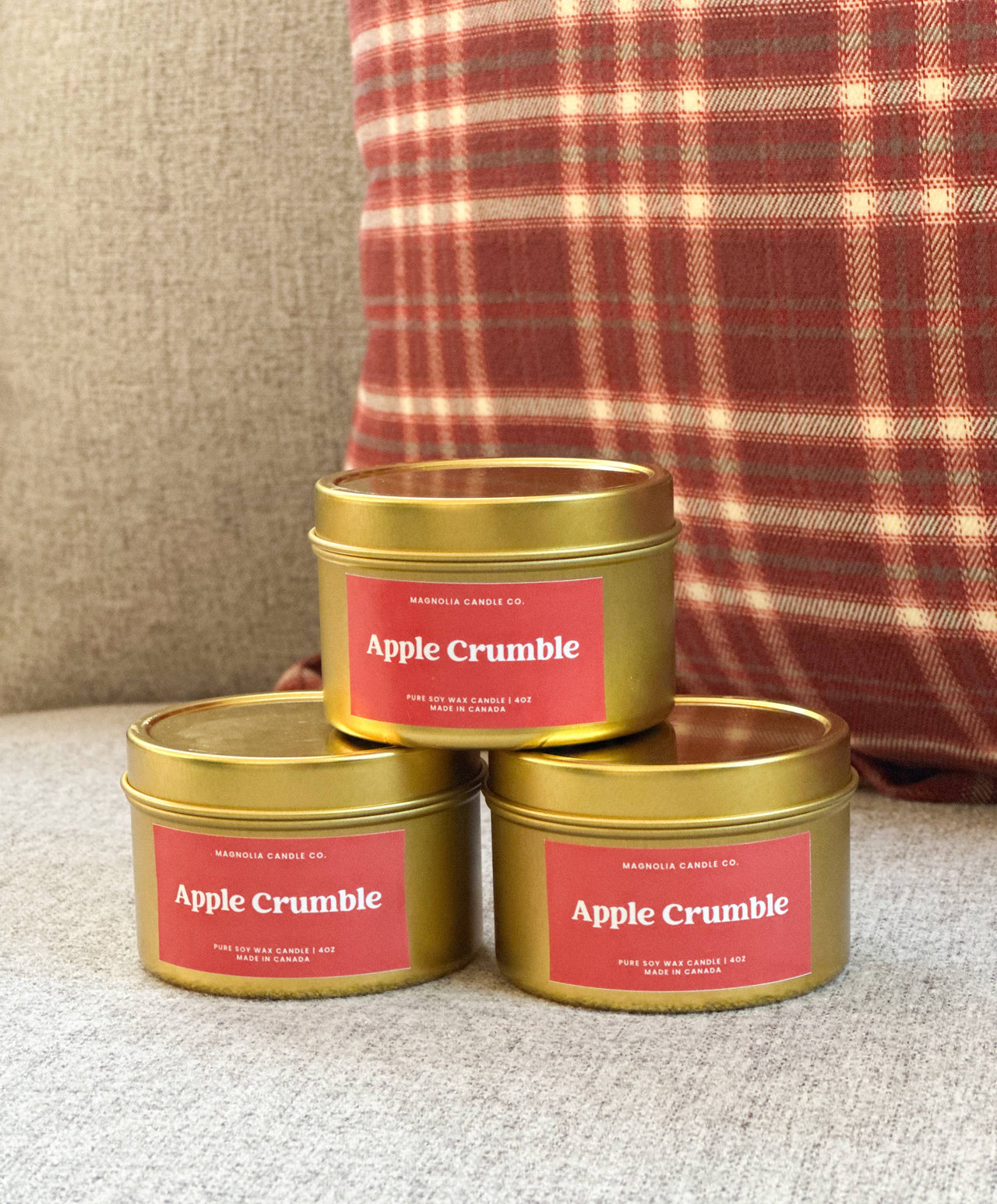 Soy Candle | Apple Crumble  |  4oz Tin