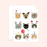 Thumbnail for Birthday Cats Greeting Card