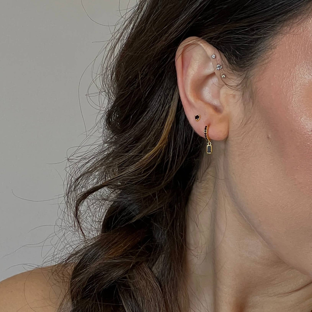 Amari Drop Earrings  |  Black Stone