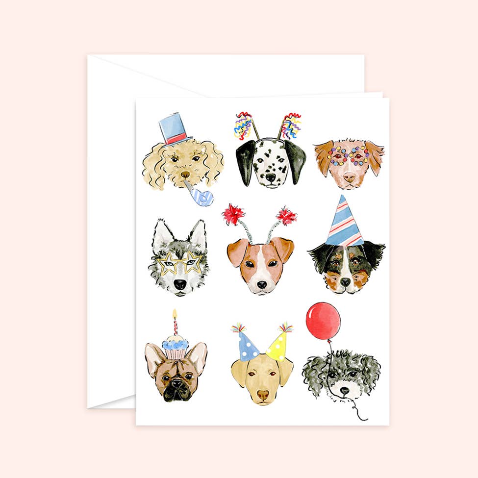 Birthday Dogs  |  Greeting Card