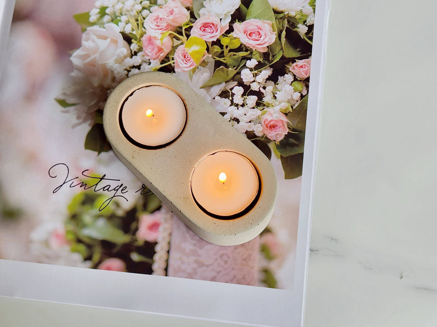 Double Tea Light Candle Holder