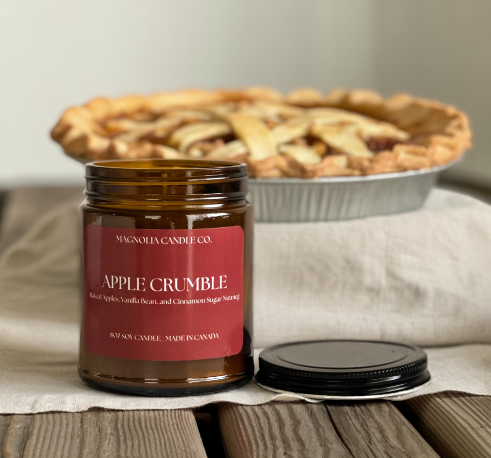 Soy Candle  |  Apple Crumble  |  8oz Jar