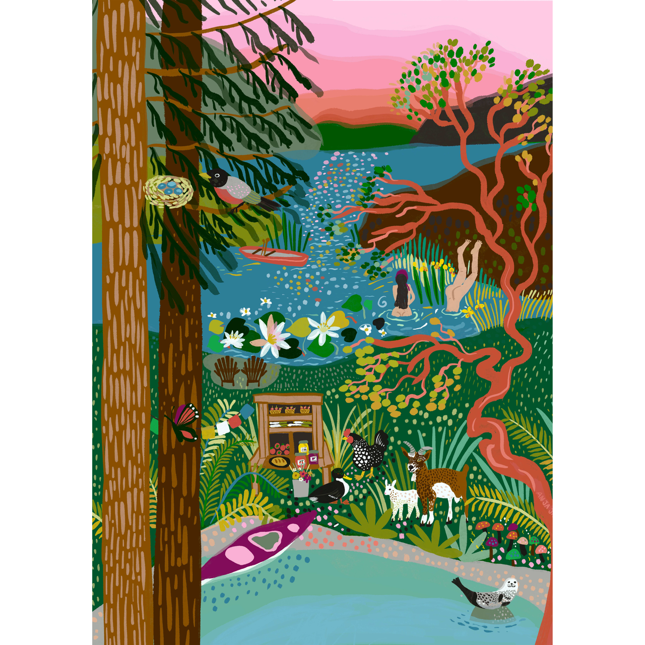 Salt Spring Island 1000-Piece Puzzle