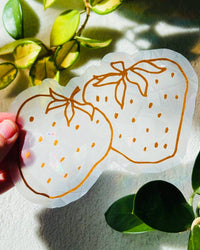 Thumbnail for Strawberries Suncatcher Sticker
