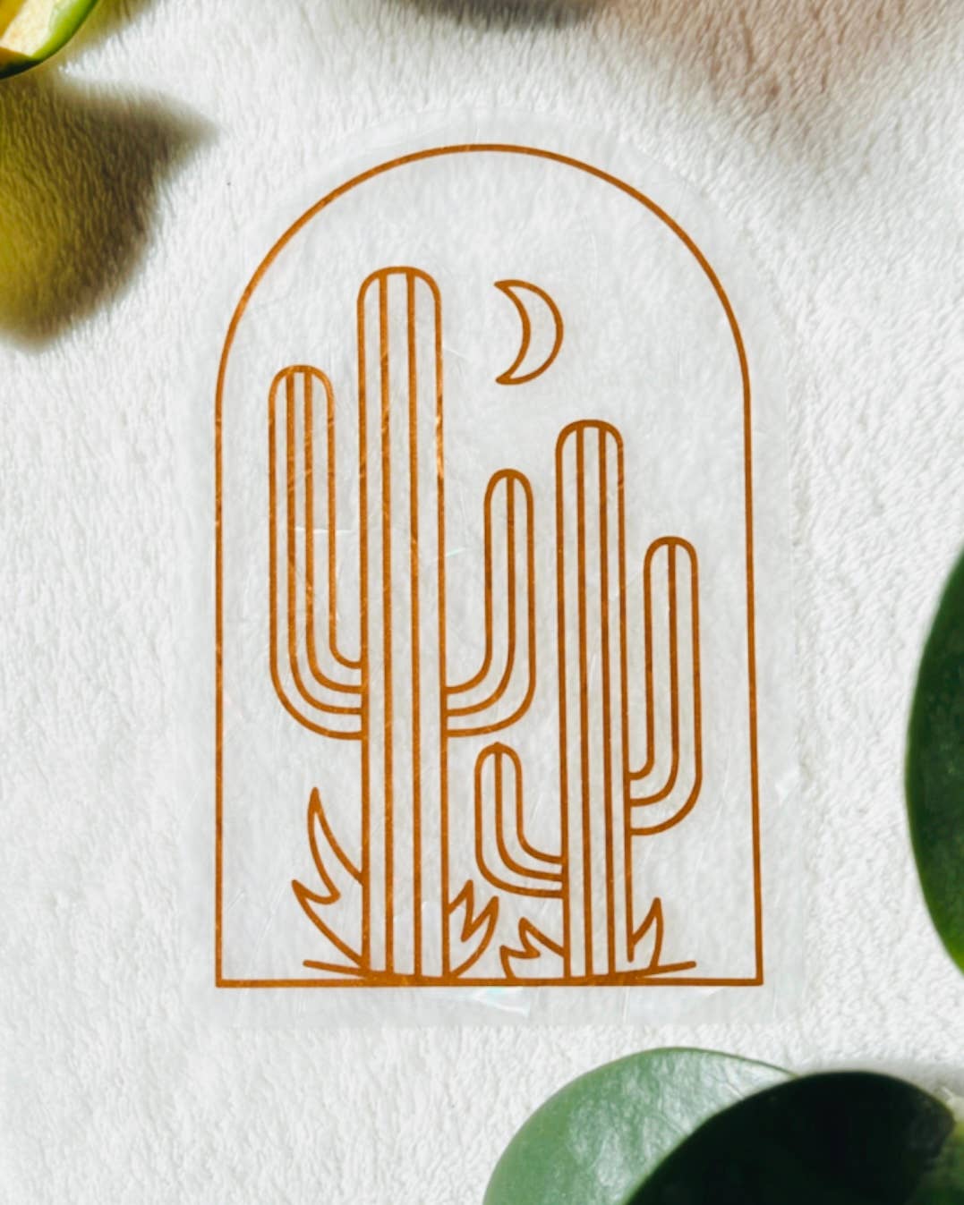 Cactus Suncatcher Sticker